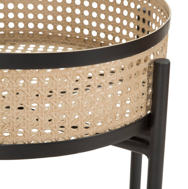 Set de măsuțe de cafea din metal FUJI, model vienez din împletitură