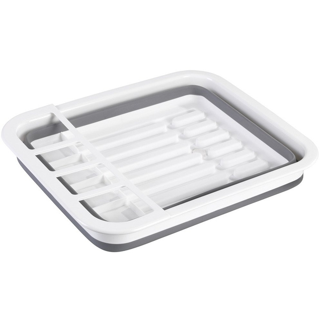 Uscător de vase pliabil, suport pentru vase, pliabil, WENKO, gri