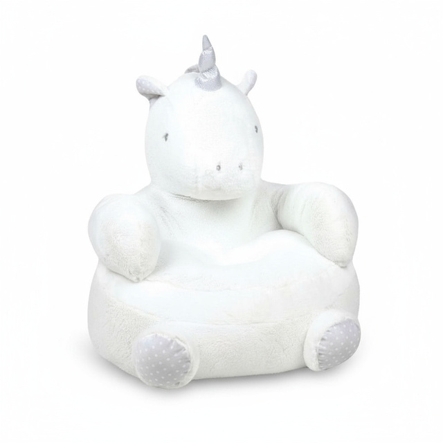 Puf pentru camera copiilor în formă de unicorn, 45 x 45 cm