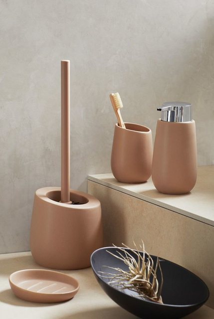 Pahar ceramic pentru periuțe de dinți BADI, gri, Wenko