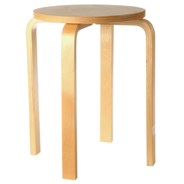 Scaun din lemn de mesteacăn, Ø 39 cm