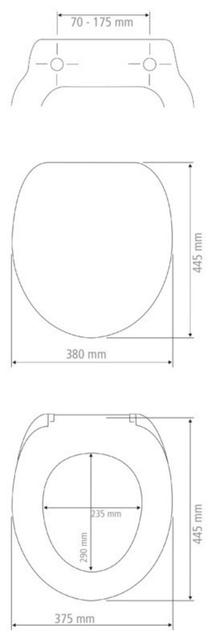 Capac WC cu funcție Easy Close SOFTNESS, Duroplast, WENKO