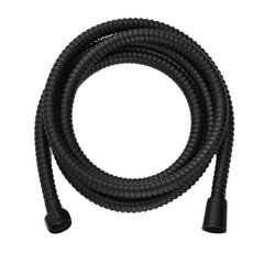 Furtun de duș din oțel inoxidabil negru, 200 cm