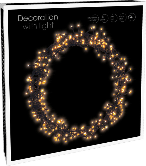 Decoratiune de Craciun 300 LED, Ø 38 cm