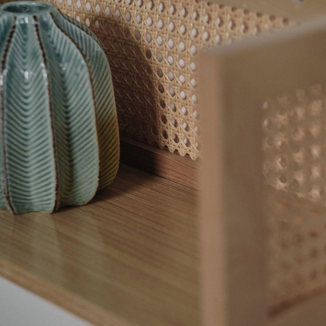 Raft decorativ Kali, impletitura vieneza, 60 x 20 x 20 cm