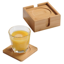 Coaster pentru pahare, bambus, 6 bucati, Kesper