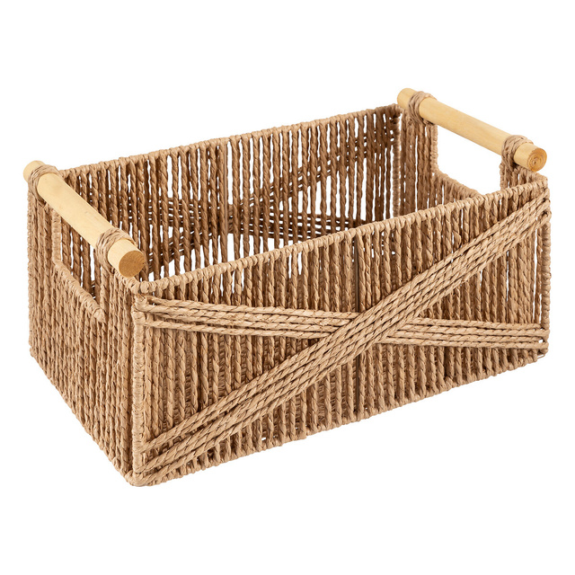 Set de lăzi din lemn natural Eugene x3