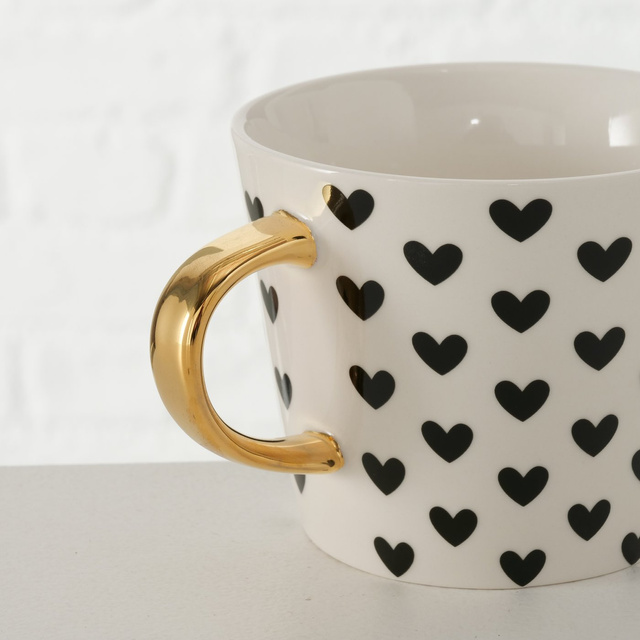 Cana din portelan cu maner auriu, FAYETTE