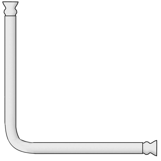 Bara de duș colțară 20 mm, Wenko, neagră