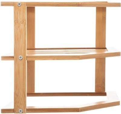 Rafturi de bucatarie pentru condimente, 3 niveluri, suport din bambus