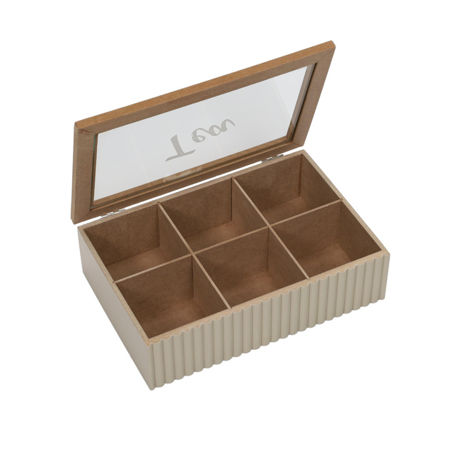 Recipient pentru ceai cu compartimente TEA, 24 x 16 x 7 cm