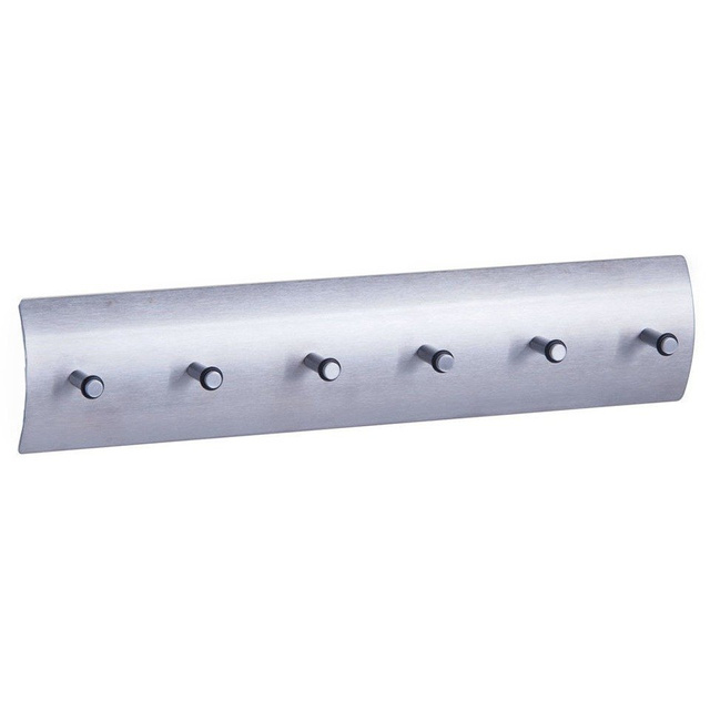 Suport pentru chei, 6 cârlige, aluminiu, ZELLER
