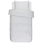 Set de lenjerie de pat din bumbac pentru o persoană, set de lenjerie din satin, 100% bumbac, 140 x 220 cm, Essenza