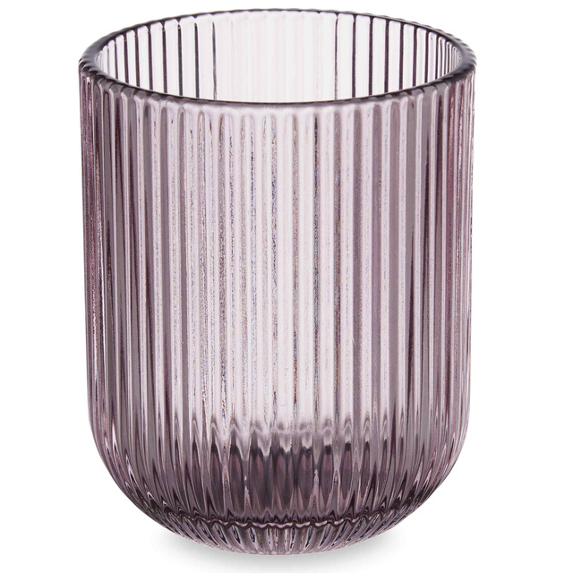 Pahare pentru apa LINES din sticla canelata, set de 6, 270 ml