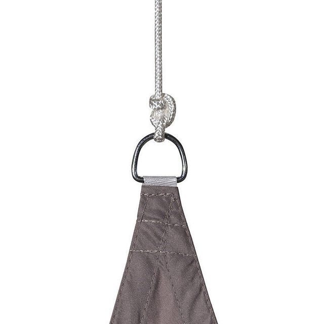 Parasolar triungiular CURACAO, 3 x 3 x 3 m, poliester taupe