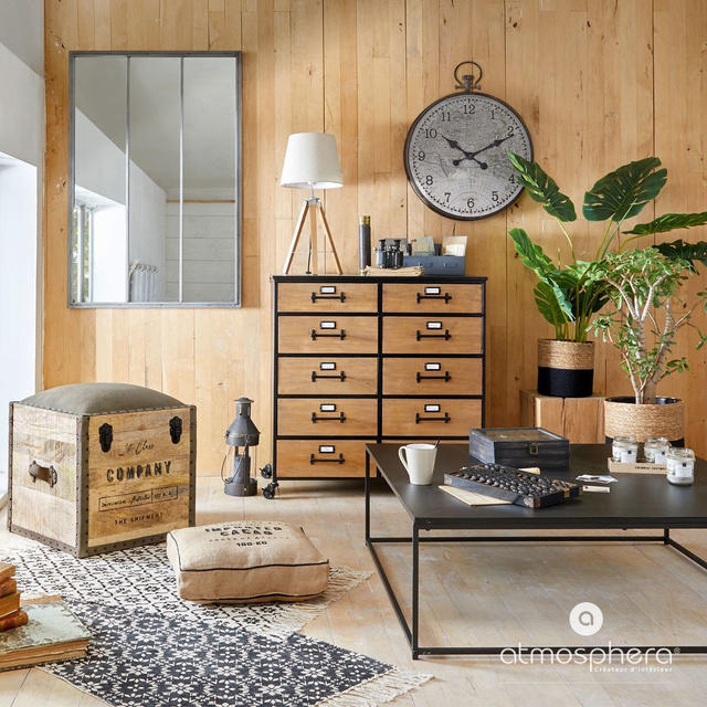 Puf COLONIAL, scaun cu spatiu de depozitare, 2in1