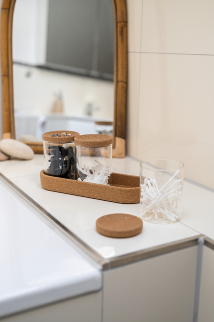 Recipiente pentru dischete și bețișoare cosmetice APIRO, 3 buc, WENKO