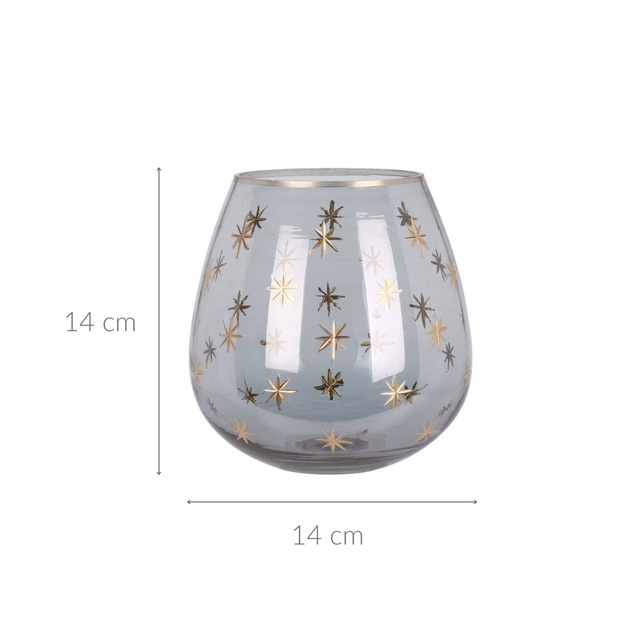 Candelabru pentru tealight în formă de pahar, Ø 14 cm