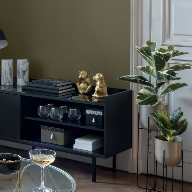 Trei maimuțe înțelepte, figurine din polirășină, înălțime de 17 cm