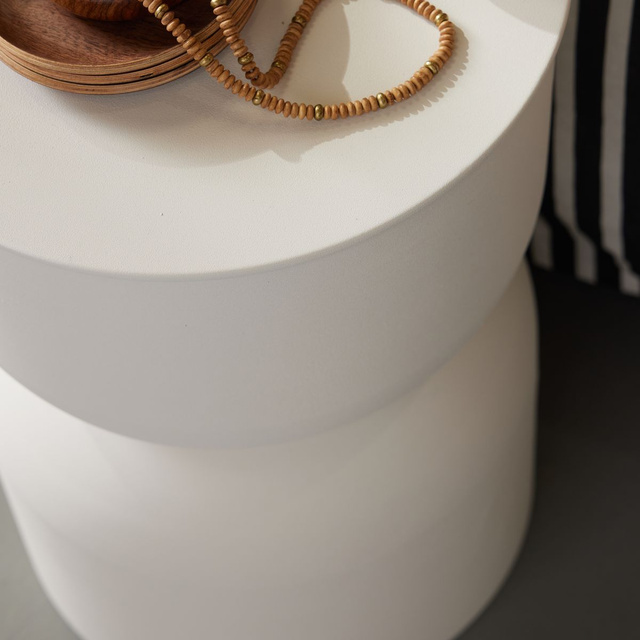 Masa din clepsidra metalica, 30 x 46 cm, MATCHA