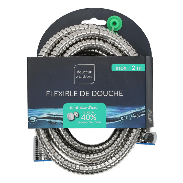 Furtun de duș HYDRO din oțel inoxidabil, 2 m