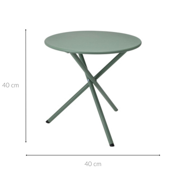 Masa de gradina metalica, Ø 48 cm