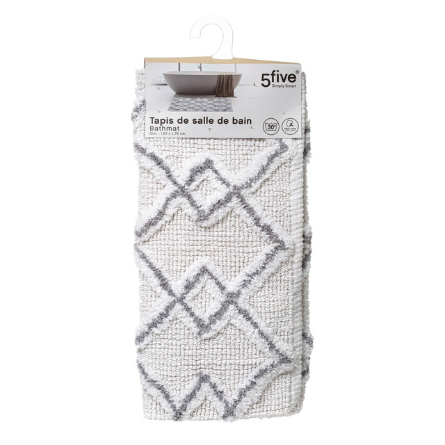 Covor de baie ETNIC, 50 x 75 cm, model gri