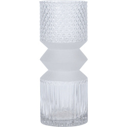 Vaza cilindrica din sticla, 25 cm