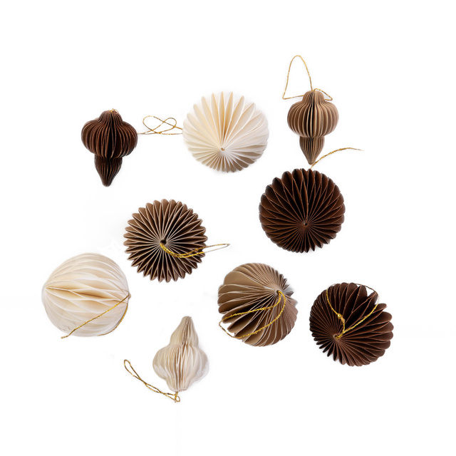 Decorațiuni de Crăciun din hârtie, Ø 8 cm