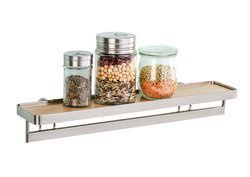 Raft de bucătărie pentru condimente cu suport Bamboo Premium, WENKO