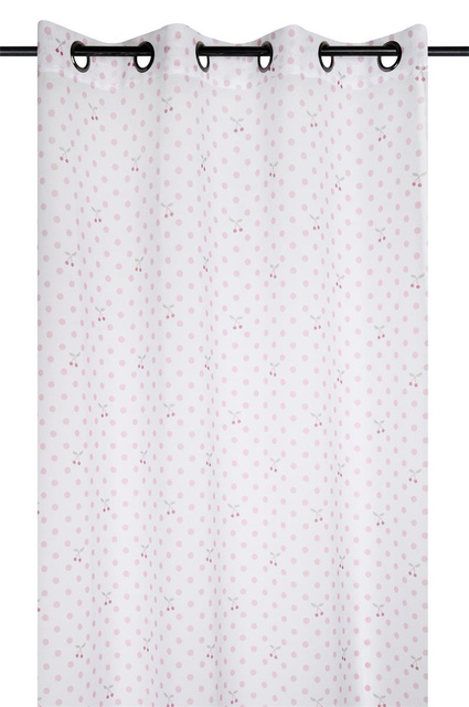 Perdea MATTY cu model cireșe, 140 x 260 cm