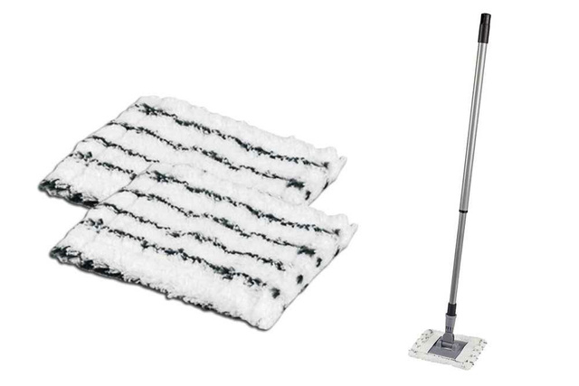 Set: mop PROFI pentru curatare pardoseli si gresie + patru lavete de spalat