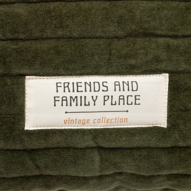 Pernă matlasată Coral kaki 45 x 45 cm