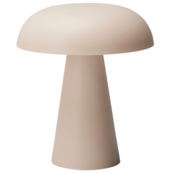 Lampa ciupercă RILO, Ø 15 x 18 cm, bej