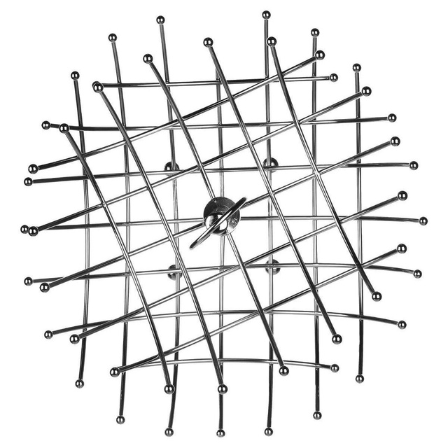 Coș cu fructe metalic, 40 cm, 2 niveluri