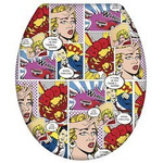 Capac toaleta Pop-Art - Duroplast, cu inchidere lenta, WENKO