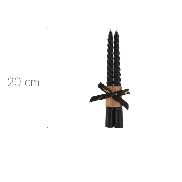 Set două lumânări conice, 20 cm