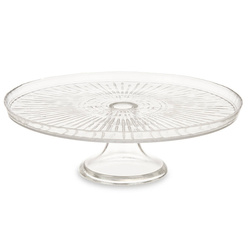 Platou din sticlă cu picior