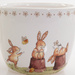 Husa pentru ghiveci cu iepurasi de Paste Charmy