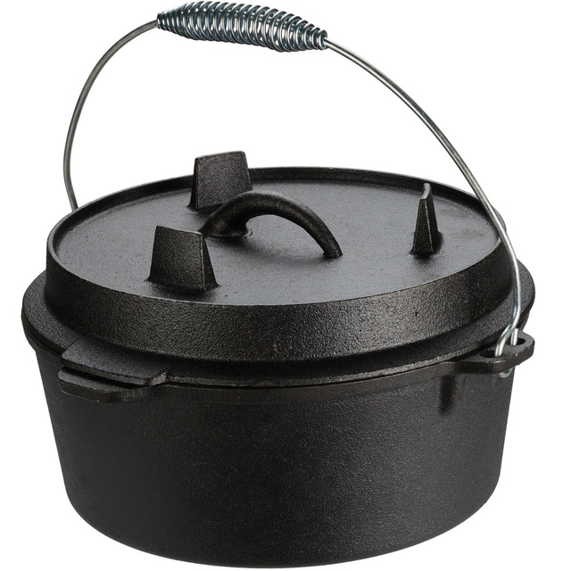 Oala pentru gratar din fonta, ceaun, Ø 25 cm