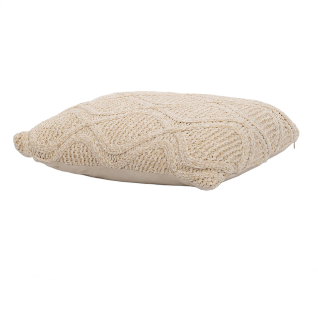 Perna decorativă CHENILLE, tricotată, 45 x 45 cm