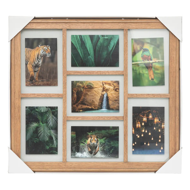 Rama foto multipla din lemn ELIOTT, 7 x 10 x 15 cm