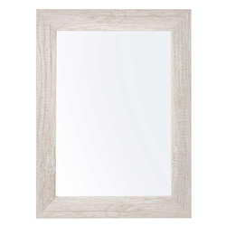 Oglindă de perete în ramă de lemn, 38 x 48 cm