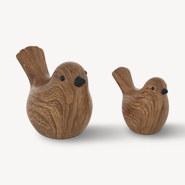 Păsări decorative din ceramică, 2 buc.