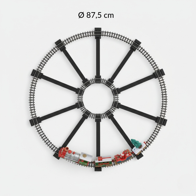 Trenuleț de Crăciun pentru brad, 23 de elemente, Ø 87,5 cm