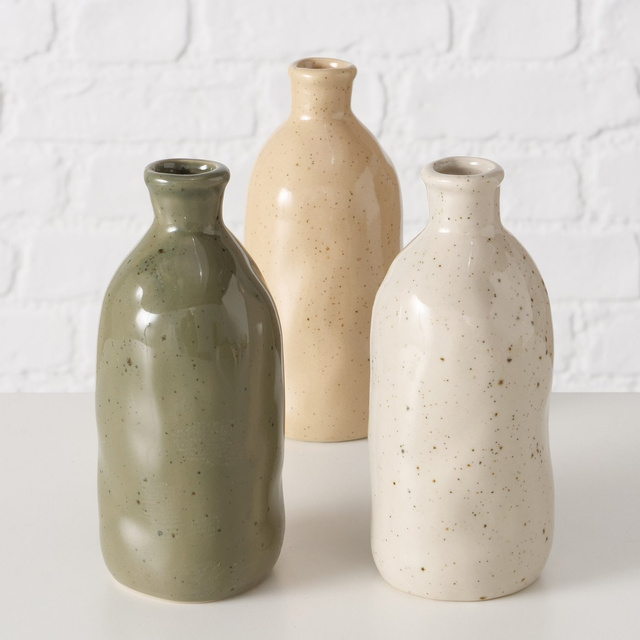 Vaza din portelan Mylana, 15 cm, verde