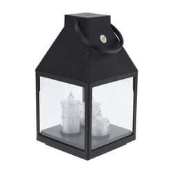 Lanterna cu trei lumânări LED, 25 cm