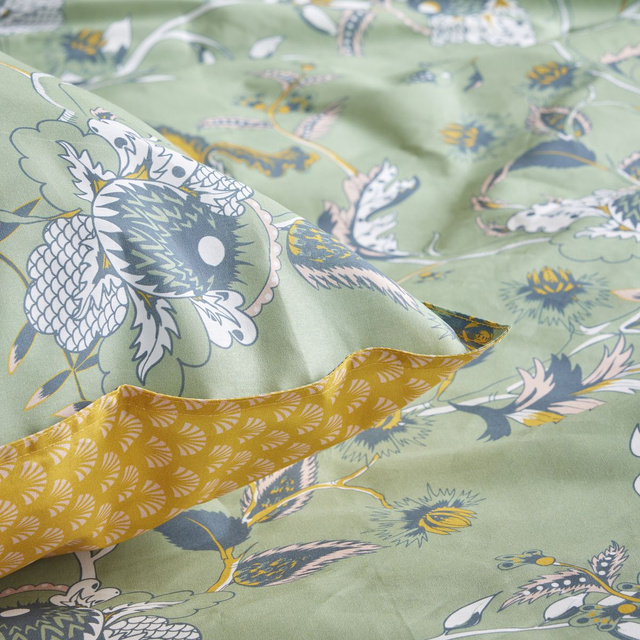 Lenjerie de pat din bumbac, pilota si 2 perne, 220 x 240 cm, DUBLI