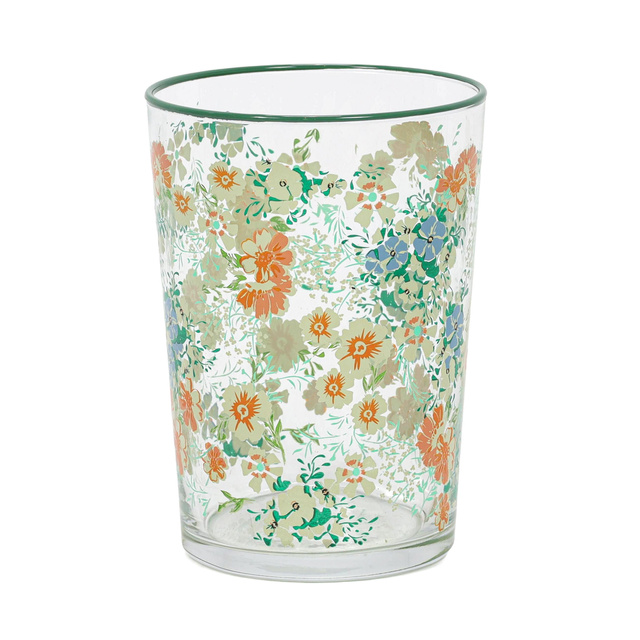 Pahar mare cu model floral, 510 ml