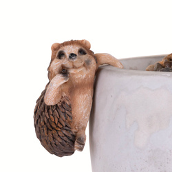 Coroană pentru ghiveci Animal vesel, polyresin, 9 x 4,5 x 8 cm